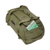 Thule Chasm 40L Duffel Bag in Olivine Green | Recycled, Weather-Resistant Travel Gym Duffel