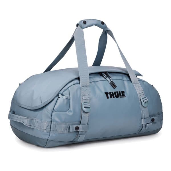 Thule Chasm 40L Duffel Bag in Pond Grey | Recycled, Weather-Resistant Travel Gym Duffel