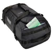 Thule Chasm 70L Duffel Bag – Black | Recycled, Weather-Resistant Travel Duffel