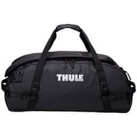 Thule Chasm 70L Duffel Bag – Black | Recycled, Weather-Resistant Travel Duffel