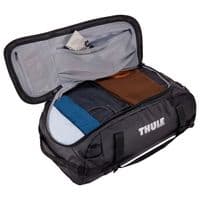 Thule Chasm 70L Duffel Bag – Black | Recycled, Weather-Resistant Travel Duffel