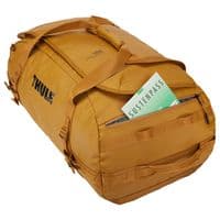 Thule Chasm 70L Duffel Bag – Golden Brown | Recycled, Weather-Resistant Travel Duffel