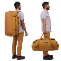 Thule Chasm 70L Duffel Bag – Golden Brown | Recycled, Weather-Resistant Travel Duffel