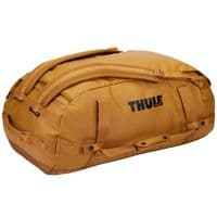 Thule Chasm 70L Duffel Bag – Golden Brown | Recycled, Weather-Resistant Travel Duffel
