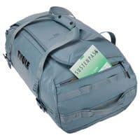 Thule Chasm 70L Duffel Bag – Pond Grey | Recycled, Weather-Resistant Travel Duffel