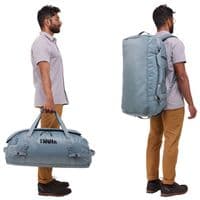 Thule Chasm 70L Duffel Bag – Pond Grey | Recycled, Weather-Resistant Travel Duffel