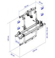 Thule Elite Van XT 2 Bike Carrier for VW Crafter 2017- onwards