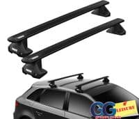 Thule Black WingBars Roof Rack Bars Focus mk3 | Goode Leisure