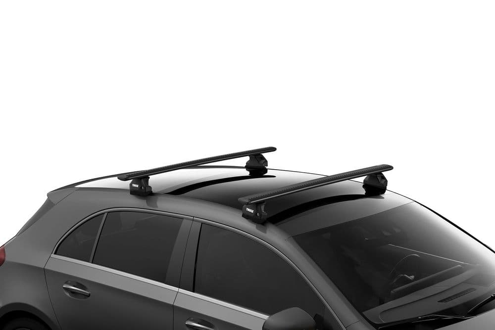 Thule Evo Black WingBars Roof Rack Rail Bars Lockable | Audi Q7 2015- onwards