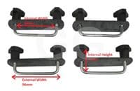 Roof Box U Clamps Fitting Kit -80mm
