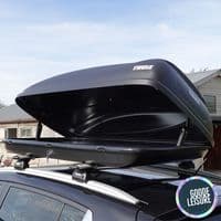 Thule Ocean M Matte Black Roof Box | Secure Car Roof Storage
