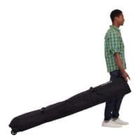 Thule RoundTrip Ski Roller Bag 175 cm – Black | Padded Double Ski Travel Bag with Wheels