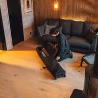 Thule RoundTrip Ski Roller Bag 175 cm – Black | Padded Double Ski Travel Bag with Wheels