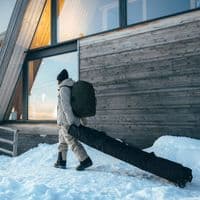 Thule RoundTrip Ski Roller Bag 192 cm – Black | Padded Double Ski Travel Bag with Wheels