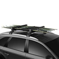 Thule SnowPack L Black | Roof-Mounted Ski & Snowboard Carrier – Secure, Sleek & Durable