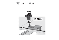 Thule T Track Adapter Fittings for Ocean Roof Box