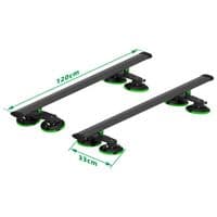 TreeFrog Pro Cross Bars Vacuum Mounted - Black