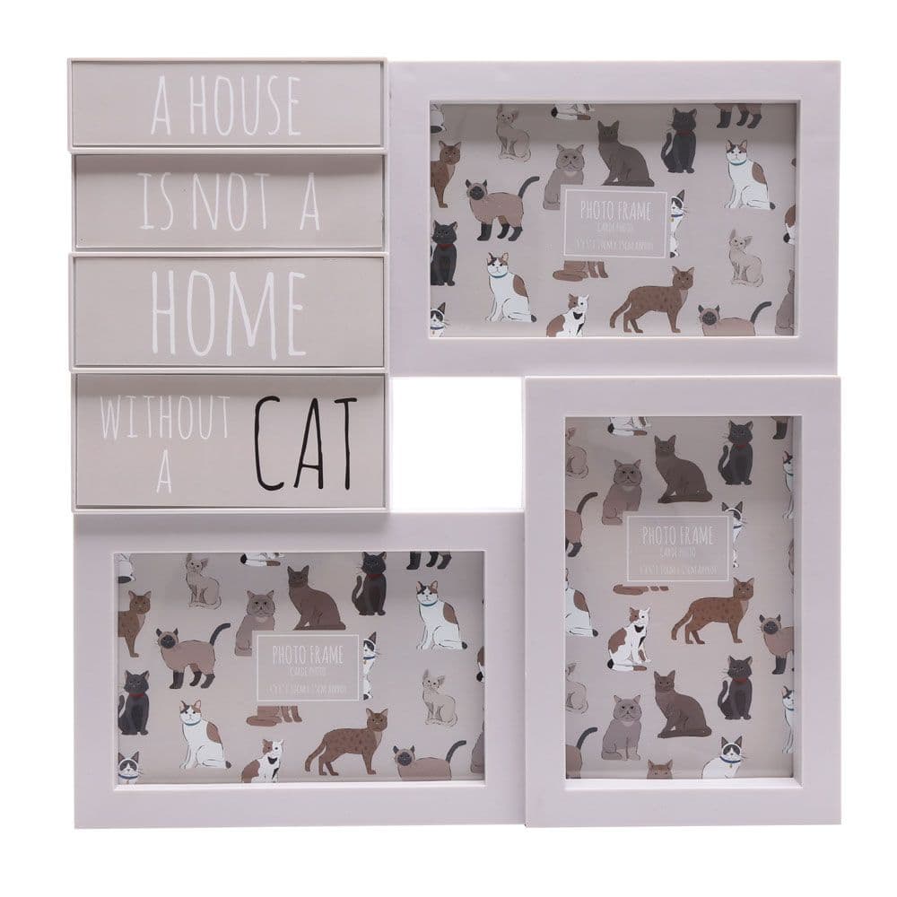 Cat Mid Frame 29cm Cat Multi Photo Frame