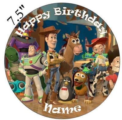 (Pixar) Toy Story Full Crew Edible - Pre Cut Personalised Icing Topper