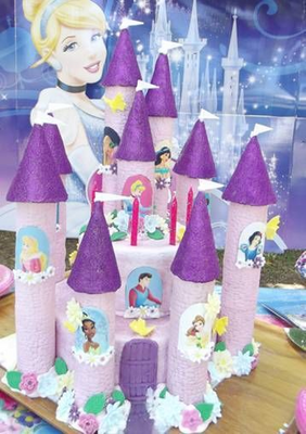 16 x Disney Prince and Princess Window Scenes for Castle Cakes Icing Sheet