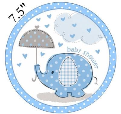 Baby Shower (Boy) Edible - Pre Cut Icing Topper