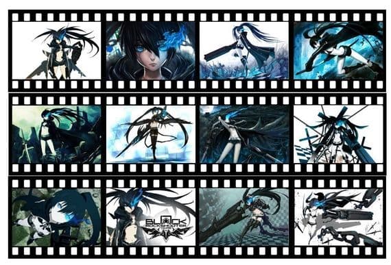 Black Rock Shooter Japanese Anime Film Strip Edible Icing