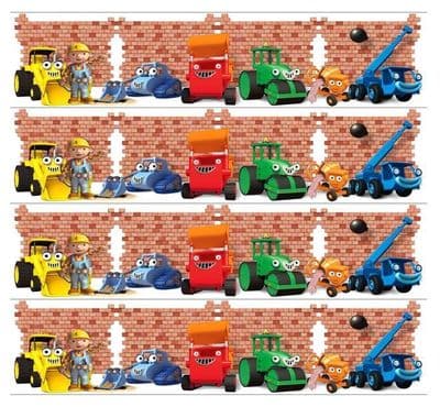 Bob The Builder Edible Icing Ribbon Cake Decoration