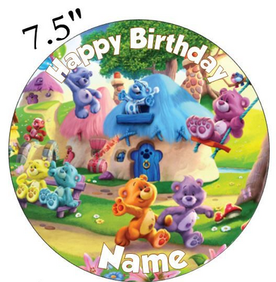 Care Bears Edible - Pre Cut Personalised Icing Topper