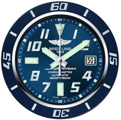 Designer Watch Face Edible Icing Cake Topper- Round 7.5 inch PreCut