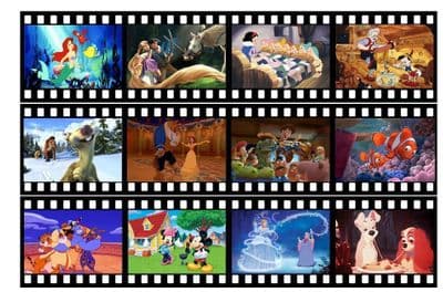 Disney Film Strip Edible Icing Ribbon Precut