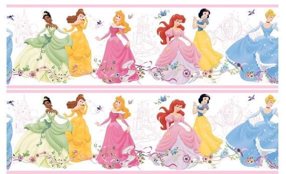 Disney Princess Continious Edible Icing Ribbon Precut
