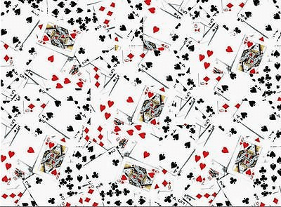 Edible Playing Cards Poker Vegas Casino Icing Toppers Full Suits  Board Decor