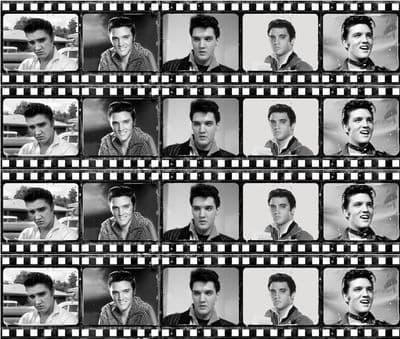 Elvis (Film Strip)  Edible Icing Ribbon Cake Decoration