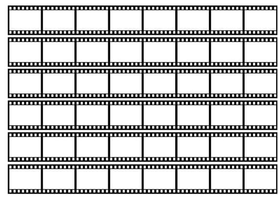 Film Reel Photo Edible Icing Cake Ribbon Negative Strips