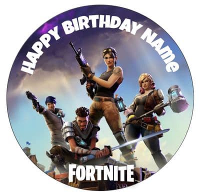 Fortnite - Pre Cut Personalised Icing Topper