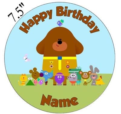 Hey Duggee Edible - Pre Cut Personalised Icing Topper
