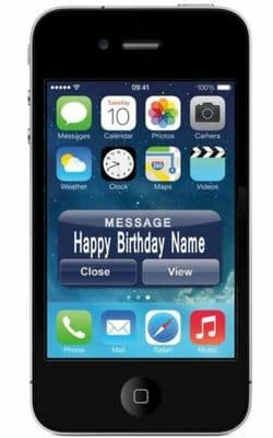 iPhone Personalised Edible Icing Cake Topper PRE CUT  3 Models