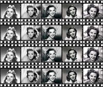 Judy Garland (Film Strip)  Edible Icing Ribbon Cake Decoration