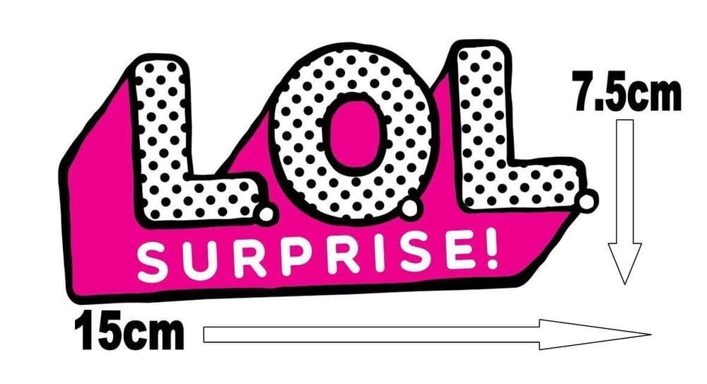 LOL Surprise Edible Icing Logo Cake Decor 253449102991