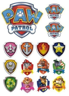 Paw Patrol Cake Decor Edible Icing for Paw Patrol Theme Cakes