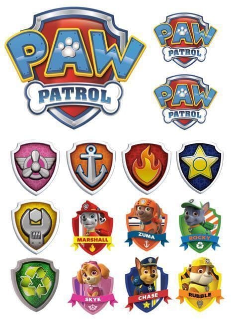 Paw Patrol Cake Decor Edible Icing for Paw Patrol Theme Cakes