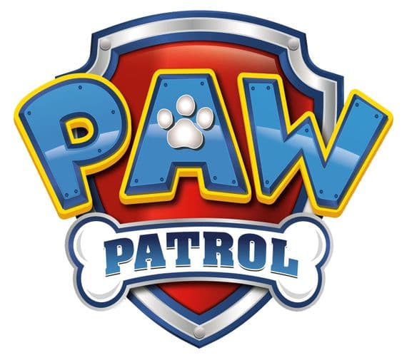 PAW Patrol Logo Edible Icing Decoration Blue or Purple