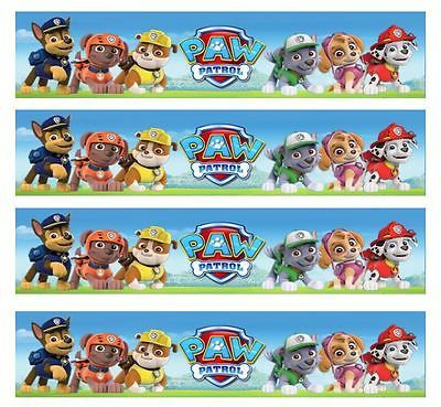 Paw Patrol Personalised Edible Icing Cake Topper 7.5in Precut Round/Square