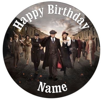 Peaky Blinders - Pre Cut Personalised Icing Topper