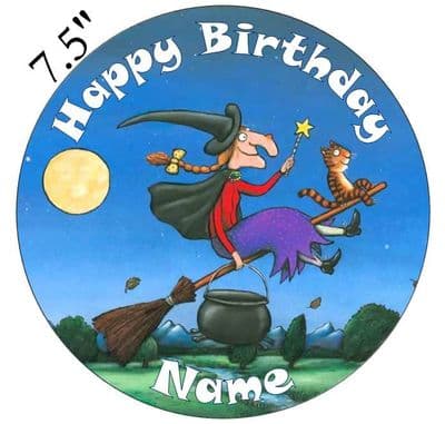 Room on the Broom Edible - Pre Cut Personalised Icing Topper