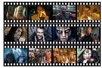 Suicide Squad Film Strip Edible Icing Ribbon