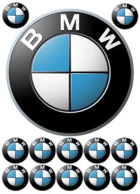 Supercar BMW Logo Edible Icing Topper
