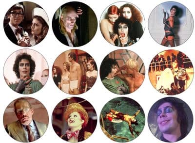 The Rocky Horror Picture Show - 24 - Edible Cup Cake Toppers - Not PRECUT