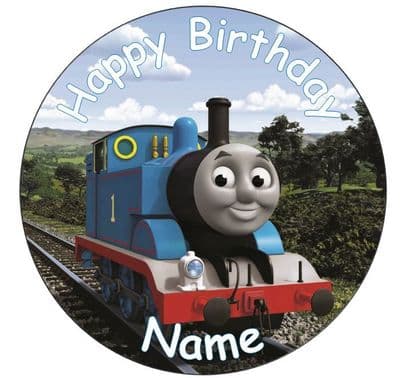 Thomas The Tank Engine Edible - Pre Cut Personalised Icing Topper