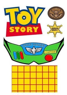 Toy Story Edible Icing Decor for Cakes